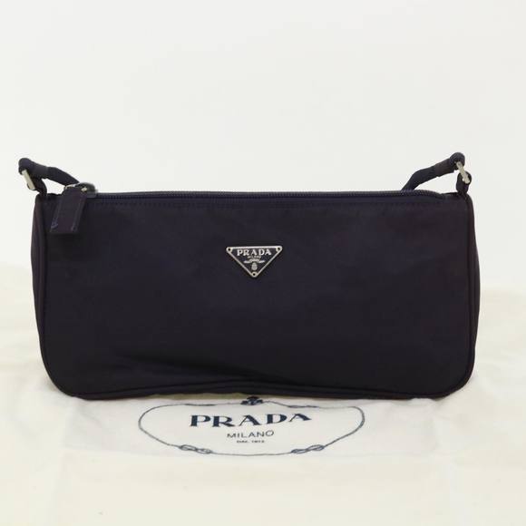 PRADA Accessory Pouch Nylon Purple Auth yk5937 - Picture 12 of 16